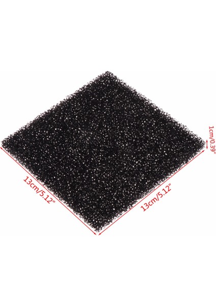 Siyah Stil 13CM x 13CM x 1cm 5 Adet Evrensel Siyah Aktif Karbon Köpük Sünger Hava Filtresi Imprenye Levha Ped (Yurt Dışından) fırsatları