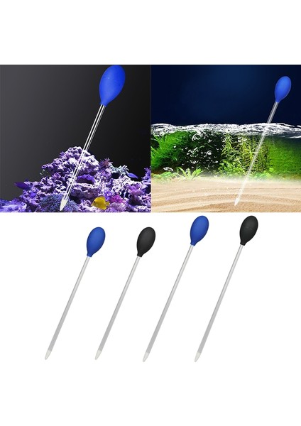 Mavi Stil 35CM Akrilik Mercan Akvaryum Pipeti Sps Hps Sıvı Gübre Küçük Balık Tankı Su Değiştirici Mercan Borusu 2 Boy - Turkish (Yurt Dışından)