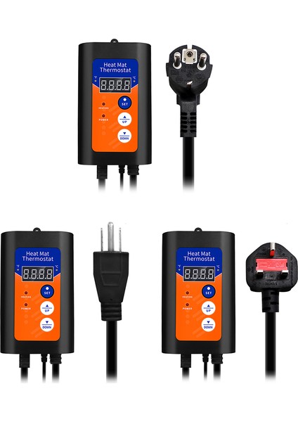 Ingiltere Fiş Stili Kurbaga Yavrusu Kertenkele Sicaklik Kumandasi Sicaklik Kontrol Cihazi 230V Dijital Isi Mat Termostat Reptiller Hayvanlar Icin Pet Malzemeleri (Yurt Dışından) fiyatları
