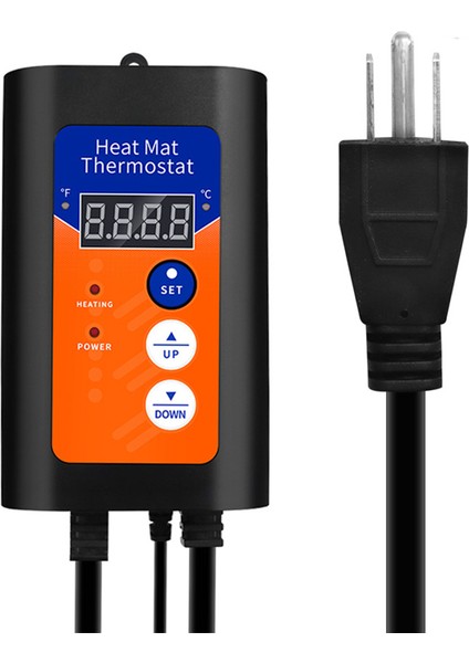 Ingiltere Fiş Stili Kurbaga Yavrusu Kertenkele Sicaklik Kumandasi Sicaklik Kontrol Cihazi 230V Dijital Isi Mat Termostat Reptiller Hayvanlar Icin Pet Malzemeleri (Yurt Dışından) indirimleri