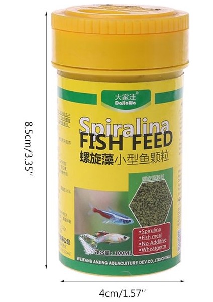 Spirulina Stili Spirulina Gıda Tropikal Balık Beslenmesi Akvaryum Balık Tankı Renk Geliştirici Gıda Uygulamalı Akvaryum Balık Tankı Malzemeleri J9K (Yurt Dışından) fırsatları