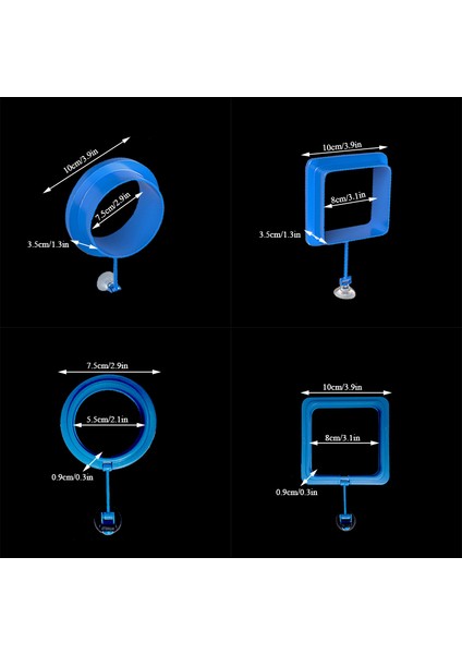 No.1 Tarzı Balık Akvaryumu Yemleme Istasyonu Yüzen Yiyecek Su Bitkisi Çemberi (Yurt Dışından) modelleri