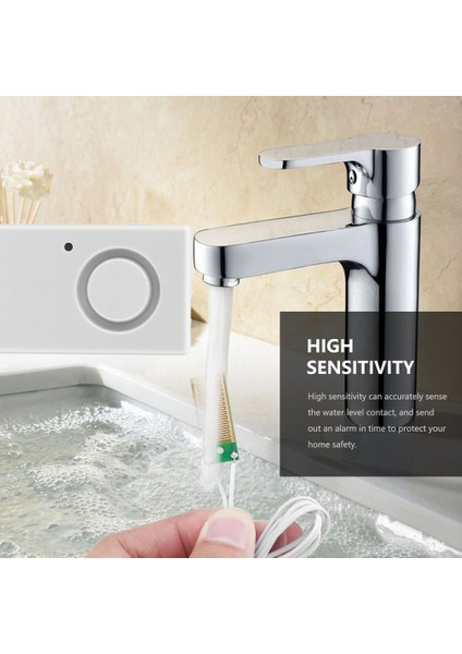 Beyaz Stil Ev Alarmı Su Sızıntısı Alarmı Algılayıcı Su Sızıntısı Sensörü Tespit Taşma Güvenlik Alarm Sistemi (Yurt Dışından) fiyatları