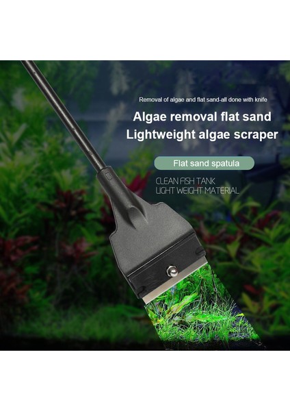 1 Adet Tarzı Akvaryum Balık Tankı Algi Temizleme Bıçağı Akvaryum Bitkileri ve Ot Temizleme Multi-Tool Temizleyici Set Akvaryum Aksesuarları (Yurt Dışından)