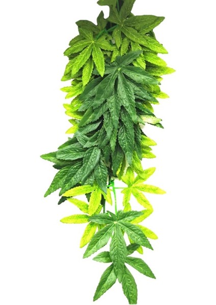 Siyah Stil Simülasyon Bitki Süsü Kertenkele Üretim Kutusu Tırmanma Kertenkeleler Kertenkeleler Gecko Habitat Dekorasyon Bitkisi Hasır Pet Malzemeleri (Yurt Dışından)