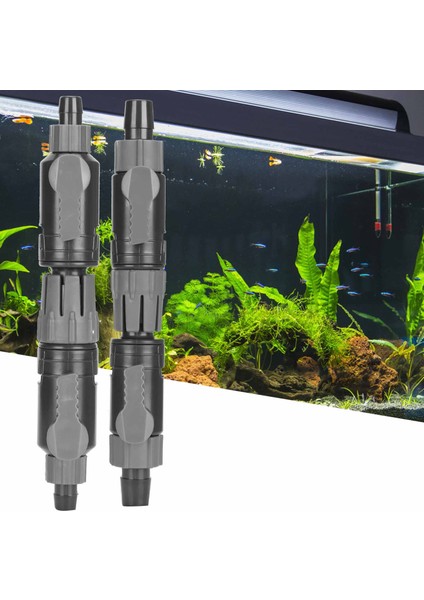 K-16 Kesik 22MM Stili Akvaryum Çift Dokunma Bağlayıcı Akvaryum Su Kontrol Valfi Akvaryum Plastik Bağlayıcı Balık Tankı Ev Için (Yurt Dışından)