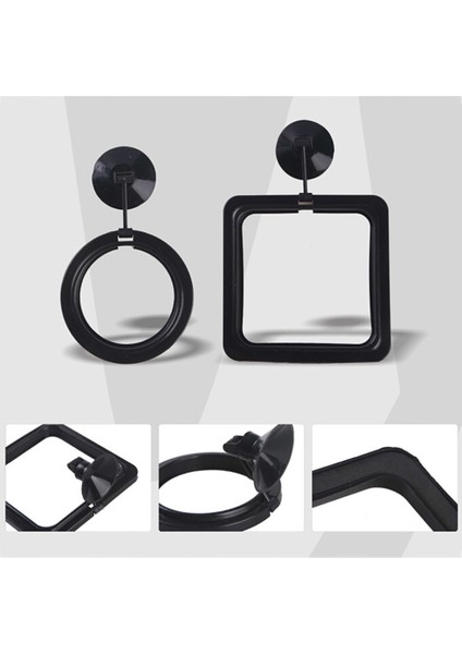 Mavi Kare Stili Akvaryum Zil Halka Balık Tankı Istasyonu Yüzen Yem Tepsisi Kare Daire Aksesuar Su Bitkisi Batma Emme Kupası (Yurt Dışından) fırsatları