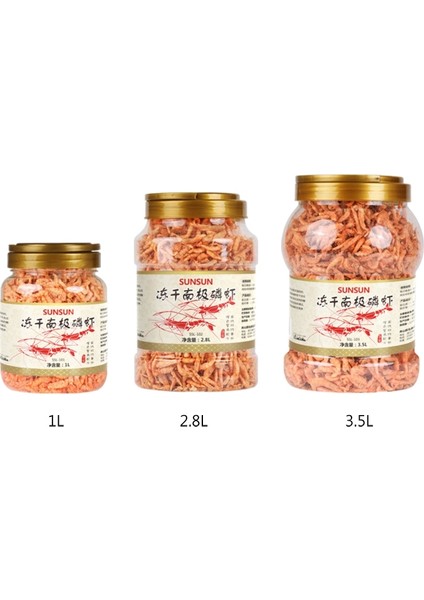 1l Tarzı 1l.8l.5l Doğal Krill Dondurulmuş Karides Akvaryum Tropikal Balık Sağlık Gıda Sürüngen Çiçekboynuzu Etçil Kaplumbağa Yem (Yurt Dışından) fırsatları