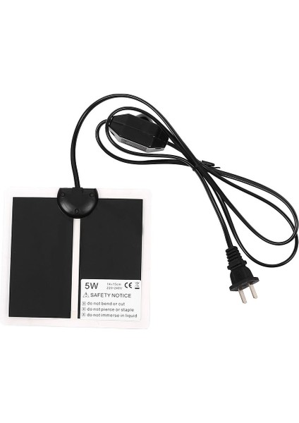 Abd 5W Tarzı Sürüngen Isı Matı Kuluçka Evcil Isıtma Ped Reptiller Vivaryum Terraryum Sıcak Isıtıcı Termostat Kontrollü ile (Yurt Dışından)