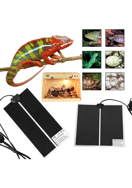 Abd 5W Tarzı Sürüngen Isı Matı Kuluçka Evcil Isıtma Ped Reptiller Vivaryum Terraryum Sıcak Isıtıcı Termostat Kontrollü ile (Yurt Dışından) fiyatları