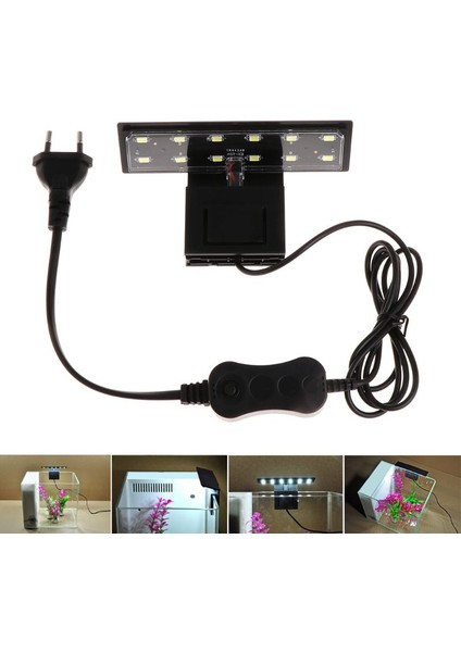 Siyah Stil 12 LED Akvaryum Işıkları Kelepçe LED Bitki Yetiştirme Işığı 6W Su Geçirmez Lambalar Balık Tankları Için Avrupa Birliği (Yurt Dışından) fiyatları
