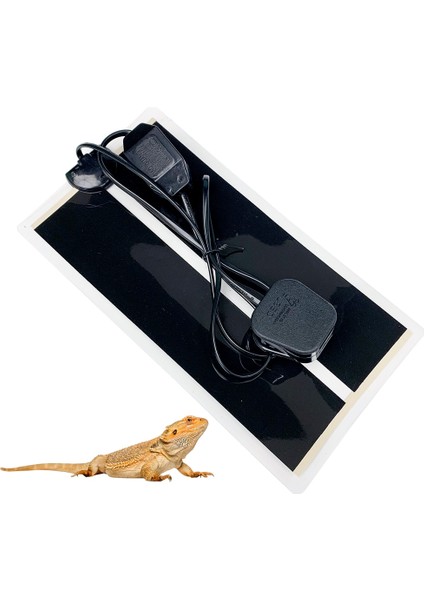Siyah Stil Sürüngen Isı Matı Inkübatör Evcil Isıtma Ped Reptil Vivaryum Teraryum Isıtıcı Termostat Kontrolcüsü ile Ev Hayvanı Isıtma Pedi Avrupa Fişi (Yurt Dışından) fiyatları