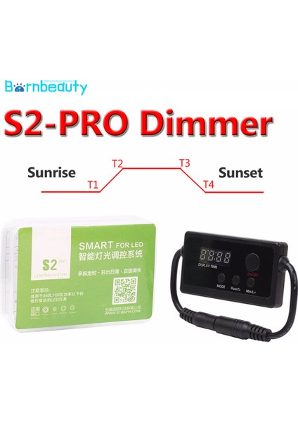 Stype 2 Stili S2 Pro Akvaryum LED Işık Kontrol Cihazı Dimmer Modülatörü Balık Tankı Gün Doğumu Gün Batımı Zeki Zamanlama Karartma Aksesuarları Için (Yurt Dışından) modelleri