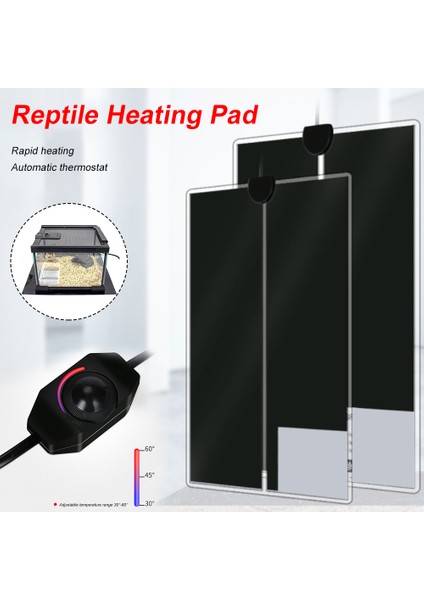 20W 42X28CM Stili Evcil Isıtıcı Elektrikli Güvenlik Güç Evcil Hayvan Sürüngen Isıtma Ped Isı Matı Inkübatör Sıcaklık Kontrolü ile Avrupa Fişi W (Yurt Dışından) fiyatları