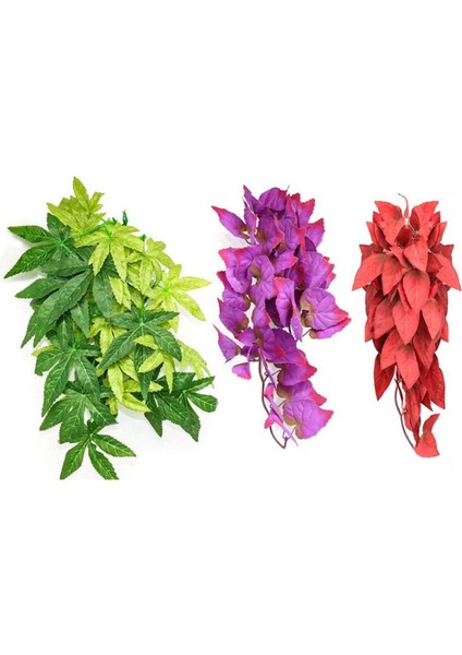 Leopar Tarzı Simülasyon Bitki Süsü Kertenkele Üretim Kutusu Tırmanma Kertenkeleler Kertenkeleler Gecko Habitat Dekorasyon Bitkisi Hasır Pet Malzemeleri (Yurt Dışından)