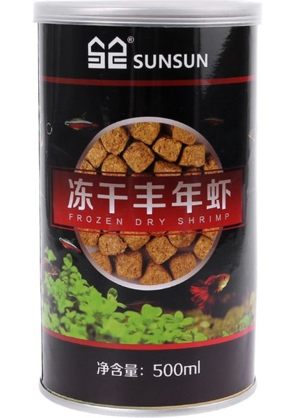 500ML Tarzı Akvaryum Dondurulmuş Karides Yumurtaları Tropikal Küçük Deniz Balığı Yem Besin Takviyesi (Yurt Dışından)