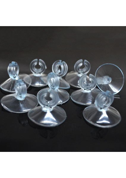 Şeffaf Stil Çap 2,8 cm Balık Tankı Pompa Oksijen Hava Hattı Tutucu Sabitleme Klipsi Akvaryum Aksesuarları Için Plastik Akvaryum Emici Emme Bardak Tutucu (Yurt Dışından)