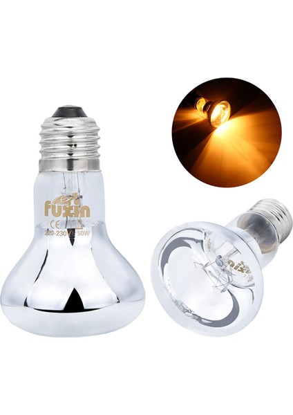 50W Tarzı Sürüngen Lambası Mini Evcil Isıtma Lambası E27 Uv Gündüz Gece Amfibi Kaplumbağa Yılan Lambası Isı Sürüngen Ampul Işık 220V (Yurt Dışından)