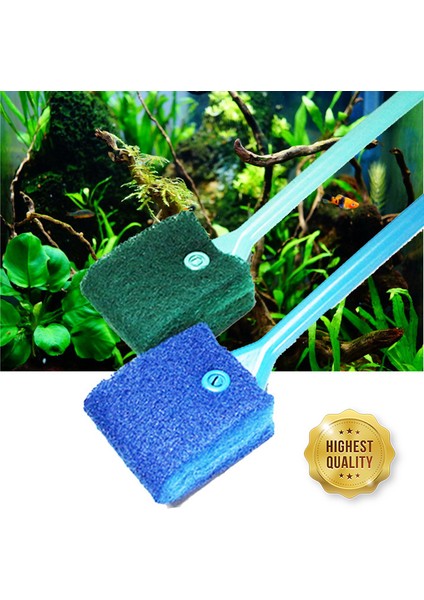 Mavi Stil 1 Parça 1 Adet Çift Taraflı Sünger Temizlik Fırçası Yüksek Kalite Balık Tankı Akvaryum Yosun Temizleme Fırçası Evde Akvaryum Temizleme Aracı (Yurt Dışından) modelleri
