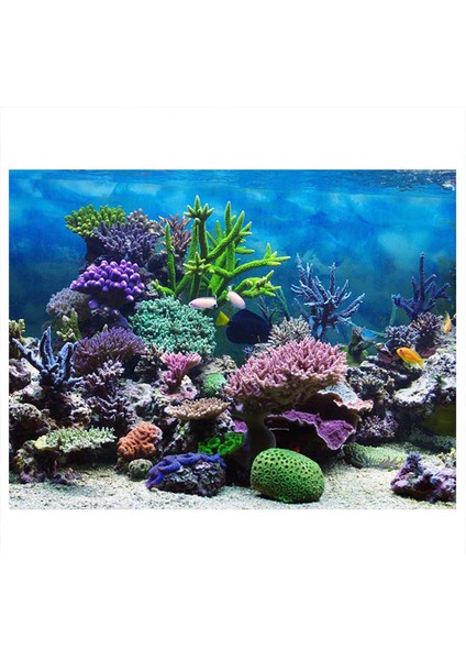 No.5 Tarzı 61X41CM 3D Etkili Taze Deniz Arka Planı Akvaryum Okyanus Manzara Poster Akvaryum Arka Planı Poster Dekorasyon Duvar Peyzaj Arka Planı (Yurt Dışından)