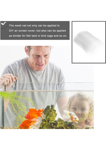 Şeffaf Stil 120X220CM Balık Tankı Zıplama Engeli Akuarium Ağ Kapağı Balık Tankı Koruyucu Ağ Kafes Kendin Yap Ağlama Ağ Akuarium Ekran Ağı (Yurt Dışından) indirimleri