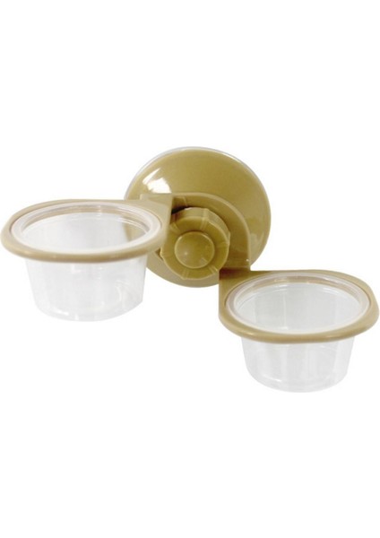 Çift Kutu Stili Vantuzlu Sürüngen Su ve Yem Kabı Duvar Askısı Örümcek Kutusu 95AA (Yurt Dışından)