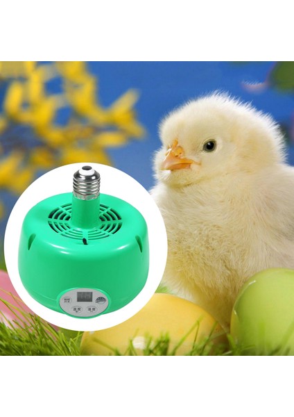 Dayanıklı 300W Güvenli Tavuk Kümesi Evcil Hayvan Isıtıcı Lamba Fan Aracı 220V Otomatik Sıcaklık Kontrol LED Işık (Yurt Dışından) modelleri