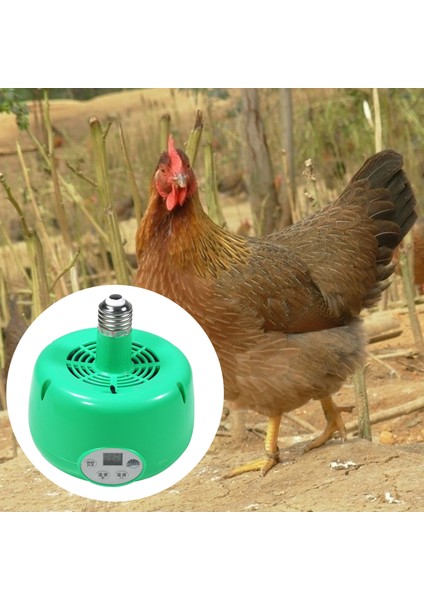 Dayanıklı 300W Güvenli Tavuk Kümesi Evcil Hayvan Isıtıcı Lamba Fan Aracı 220V Otomatik Sıcaklık Kontrol LED Işık (Yurt Dışından) fırsatları