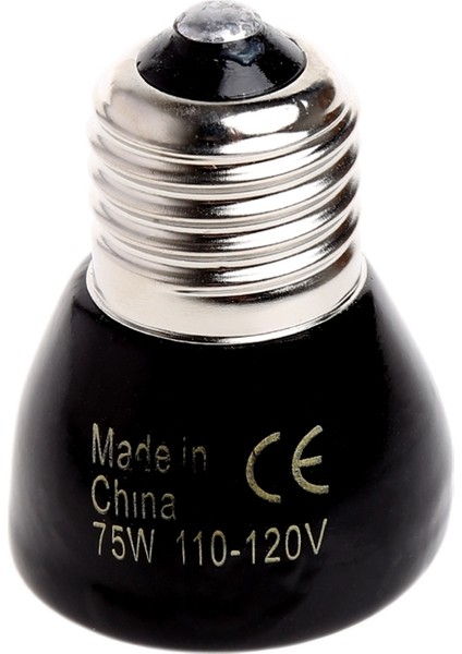 75W Tarzı Evcil Isıtma Işığı 25W 50W 75W 100W Mini Kızılötesi Seramik Isıtıcı Lamba Ampul Siyah Kertenkele Evcil Hayvan Yavruları Için (Yurt Dışından)