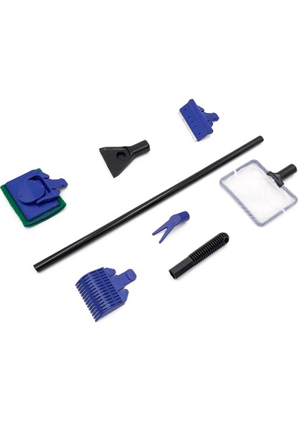 1grup Stili 5'li Akvaryum Tankı Temizleme Seti Balık Ağı Kum Tarama Yosun Temizleyici Çim Çatalı Sünger Fırça Cam Balık Tankı Temizleme Araçları (Yurt Dışından)