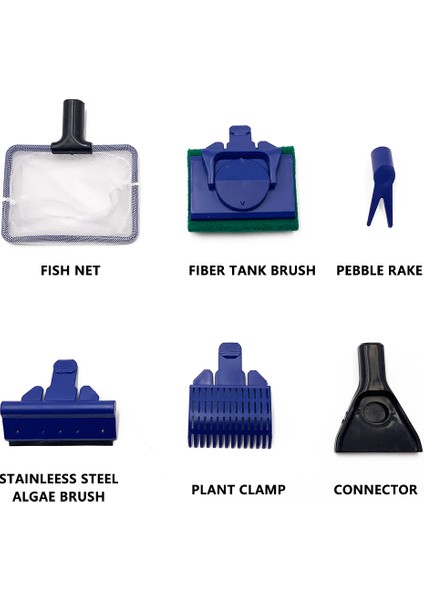 1grup Stili 5'li Akvaryum Tankı Temizleme Seti Balık Ağı Kum Tarama Yosun Temizleyici Çim Çatalı Sünger Fırça Cam Balık Tankı Temizleme Araçları (Yurt Dışından) fırsatları