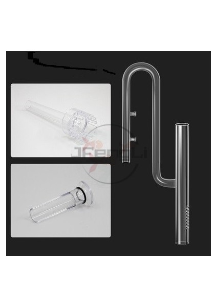 Skimmer Stili ile Giriş 12 mm Akvaryum Cam Lily Inflow Outflow Skimmer Bitki Balık Tankı Ada U Şekilli Boru Su Giriş Çıkış Filtre Aksesuarları (Yurt Dışından)