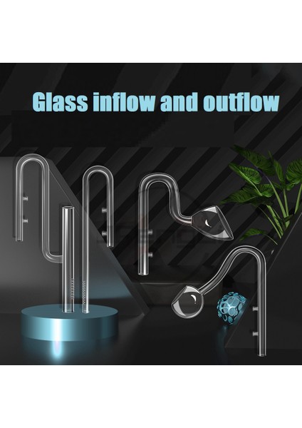 Skimmer Stili ile Giriş 12 mm Akvaryum Cam Lily Inflow Outflow Skimmer Bitki Balık Tankı Ada U Şekilli Boru Su Giriş Çıkış Filtre Aksesuarları (Yurt Dışından) fiyatları