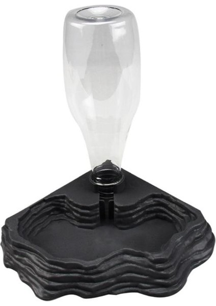 Siyah Stil 400ML Pet Sürüngen Kaplumbağalar Içme Çeşmesi Beslenme Kabı Kaplumbağa Kertenkele Lavabo Sürüngen Kutusu (Yurt Dışından)