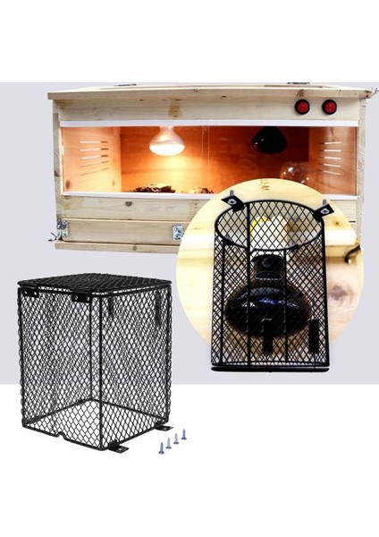No.2 Tarzı Sürüngen Isıtıcı Kafes Isı Lambası Kafesi Koruyucu Metal Örgü Lamba Kapağı (Yurt Dışından) modelleri