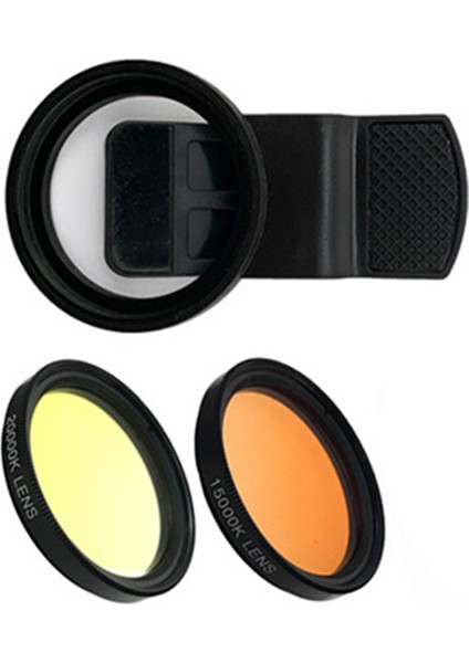 1 Adet Klip ve 2 Lens Stili 1 Ünite Akvaryum Derin Deniz Deniz Silindir Fotoğrafçılık Lensi Cep Telefonu Filtre Lensi ile Makro Mercan Aynası (Yurt Dışından)