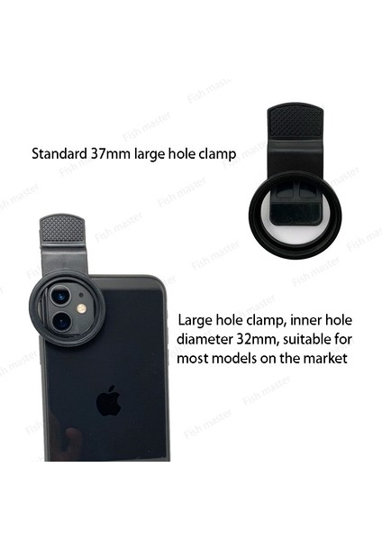 1 Adet Klip ve 2 Lens Stili 1 Ünite Akvaryum Derin Deniz Deniz Silindir Fotoğrafçılık Lensi Cep Telefonu Filtre Lensi ile Makro Mercan Aynası (Yurt Dışından)