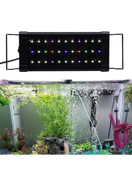 Au Fiş Tarzı Usukeuau Fiş LED Akvaryum Işığı Çok Renkli Tam Spektrum 30CM Balık Tankı Su Bitkisi Yetiştirme Lambası Akvaryum Aksesuarları D30 (Yurt Dışından) modelleri