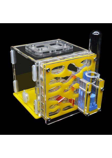 Sarı Stil 8X8X10CM Kendi Yapımı Akrilik Karınca Çiftliği Evcil Karınca Yuvası Atölyesi Karınca Evi ile Nemlendirme Su Kulesi Villa Kale Için Karınca 5 Katlı 8*8*10CM (Yurt Dışından)