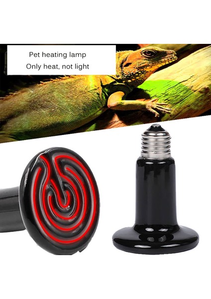 25W Tarzı Sürüngen Isı Lambası Seramik Kızılötesi Lamba Sürüngen Ampul Sıcaklık Kontrol Ekipmanı (Yurt Dışından) indirimleri
