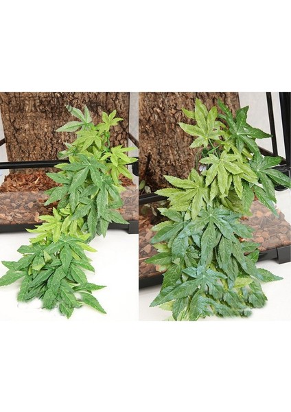 A2 Stili Sürüngen Terraryum Bitki Süsleme Sürüngen Bitkileri Emzikli Kupa ile Amfibyumlu Kertenkele Yılan Tırmanma Evcil Tankı Habitat Dekorasyonu (Yurt Dışından) fırsatları