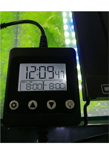 Akvaryum LED Işık Kontrol Cihazı Dimmer Modülatörü LCD Ekranlı Balık Tankı Için D7YB (Yurt Dışından)