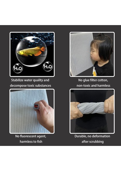 1 Adet Tarzı 40X30X2CM 6 Katmanlı Balık Tankı Filtre Süngeri Tutkal Yok Köpük Biyokimyasal Pamuk Filtreleme Aksesuarları Aquarium Filtre (Yurt Dışından) fiyatları