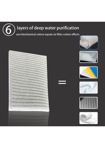 1 Adet Tarzı 40X30X2CM 6 Katmanlı Balık Tankı Filtre Süngeri Tutkal Yok Köpük Biyokimyasal Pamuk Filtreleme Aksesuarları Aquarium Filtre (Yurt Dışından) modelleri