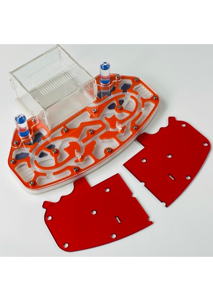 Turuncu Tarzı 24X18X6.5CM Büyük Boy 24*18CM Akrilik Karınca Yuvası Dayanıklı Genişleme Karınca Çiftliği Eğitici Set Karınca Habitat Formikaryum (Yurt Dışından)