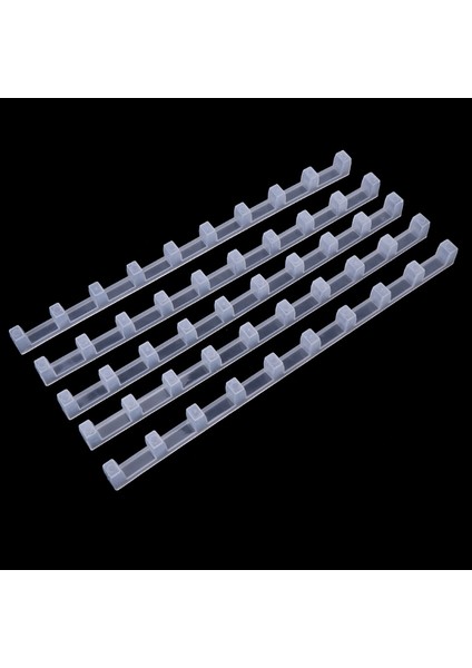 Şeffaf Stil 5 Adet Arıcılık Çubuk Arı Kovanı Çerçevesi Sarsıntıyı Önleyici Plastik Beyaz Aralık 37CM - Arı Kovanı Çerçevesi Için (Yurt Dışından)