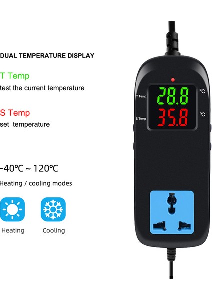 Isıtma ve Soğutma Dijital Sıcaklık Kontrol Cihazı Termostat Ac Akıllı Dijital Termostat Regülatör Ev Yapımı Bira Araçları (Yurt Dışından) fırsatları