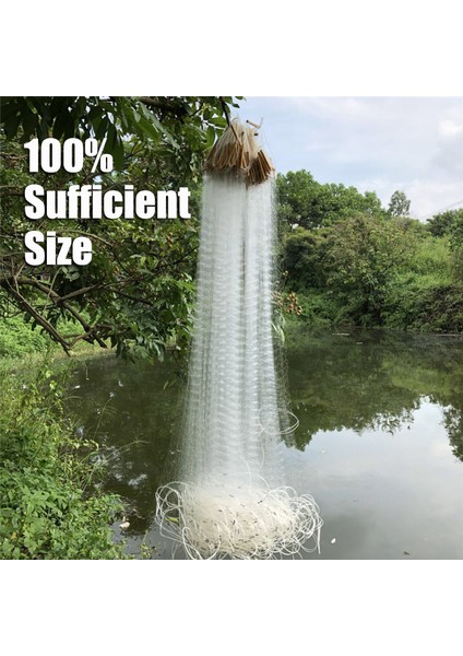 Balık Ağı Stili Bambu ile 2CMX2CM Boyutunda Yeterli Büyüklükte Dokuma Yüzen Ağ Naylon Monofilament Balıkçılık Ağı Dış Mekan Asılı Balık Gill Ağı (Yurt Dışından) fiyatları