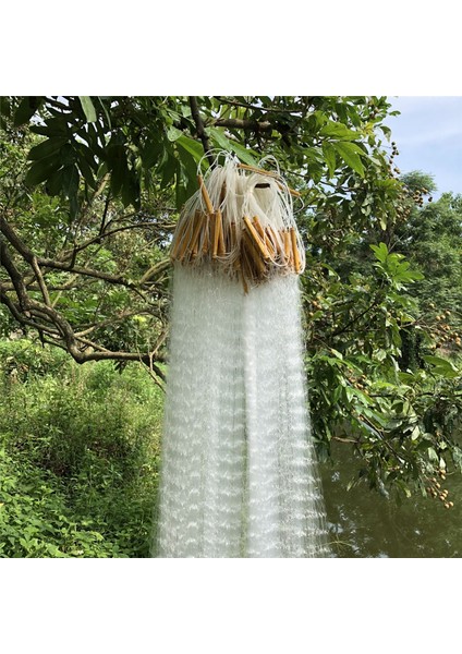 Balık Ağı Stili Bambu ile 2CMX2CM Boyutunda Yeterli Büyüklükte Dokuma Yüzen Ağ Naylon Monofilament Balıkçılık Ağı Dış Mekan Asılı Balık Gill Ağı (Yurt Dışından) modelleri