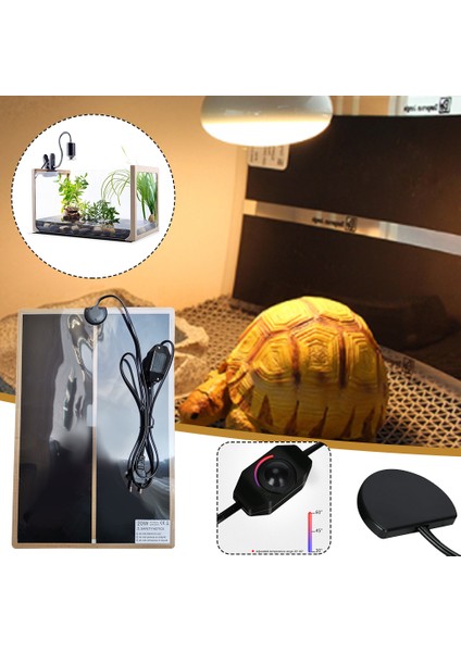 7W 15X28CM Stili Evcil Isıtıcı Elektrikli Güvenlik Güç Evcil Hayvan Sürüngen Isıtma Ped Isı Matı Inkübatör Sıcaklık Kontrolü ile Avrupa Fişi W (Yurt Dışından) modelleri